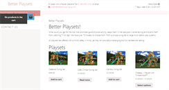 Desktop Screenshot of betterplaysets.com